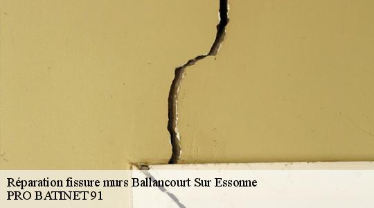 Réparation fissure murs